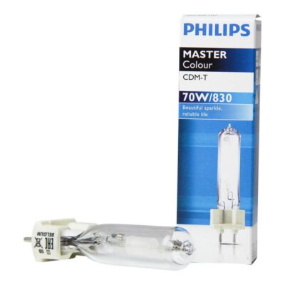 PHILIPS MASTERCOLOUR CDM-T 70W830 G12 IODURI METALLICI=OSRAM HCI-T 70